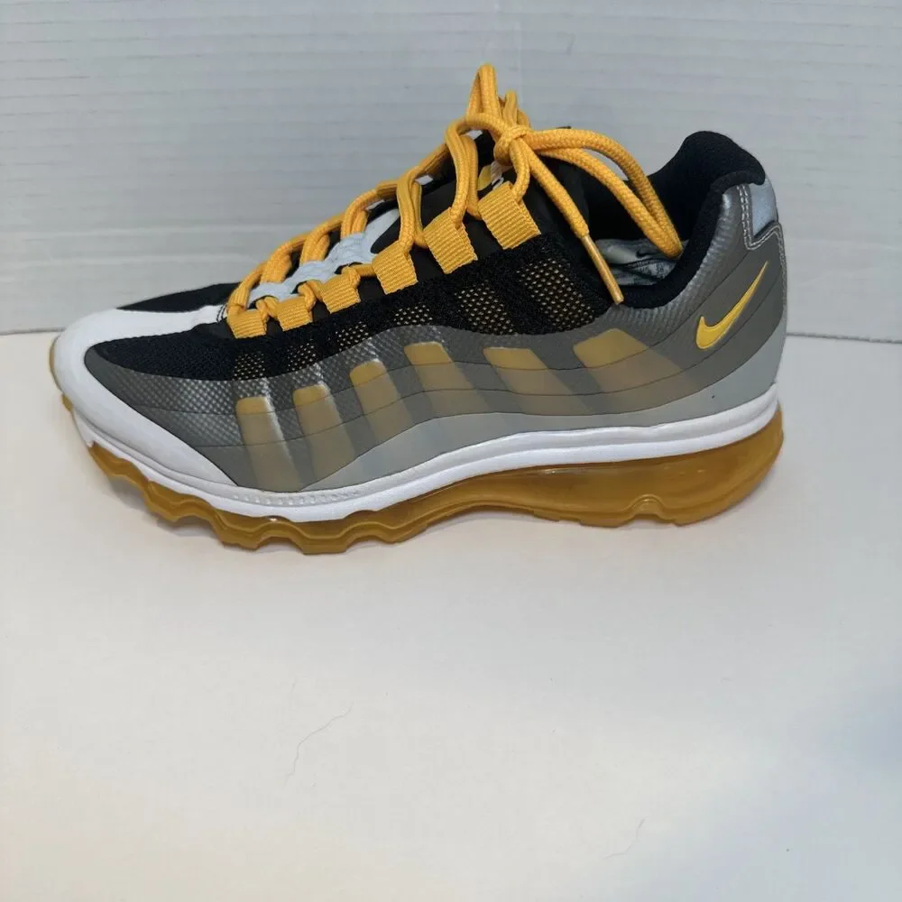 Nike Air Max 95 Orange Silver White Black Running Shoes Low Top Sneakers Neon 6